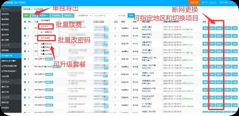 奔富加速器单条线路管理页面