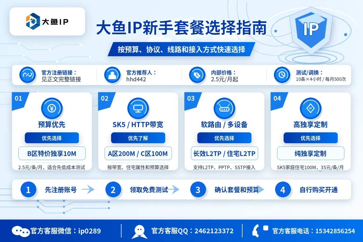 大鱼IP新手套餐选择指南