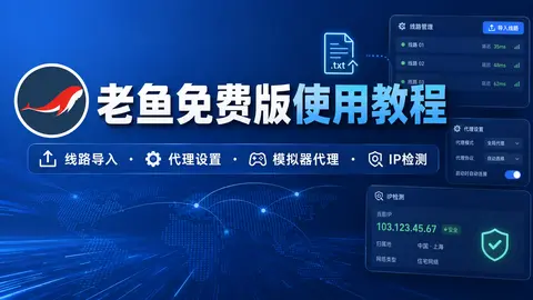 老鱼免费版代理工具教程封面图