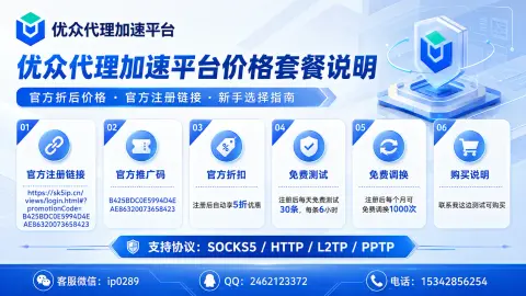 优众代理加速平台价格套餐说明封面图